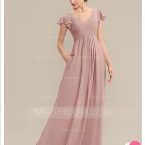 JJ’s House Floor-Length Chiffon Bridesmaid Dress